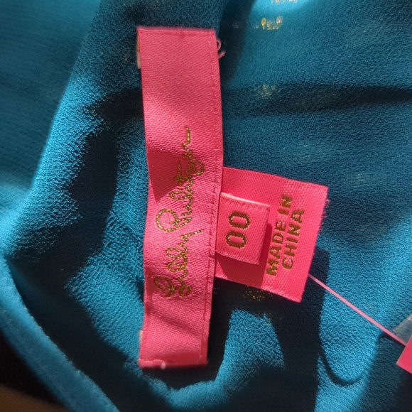 NWT Lilly Pulitzer silk Sienne top, size 00 - Picture 3 of 12